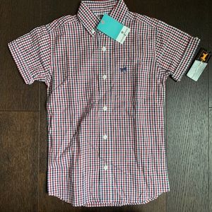Jack Thomas Short Sleeved Plaid Button Down